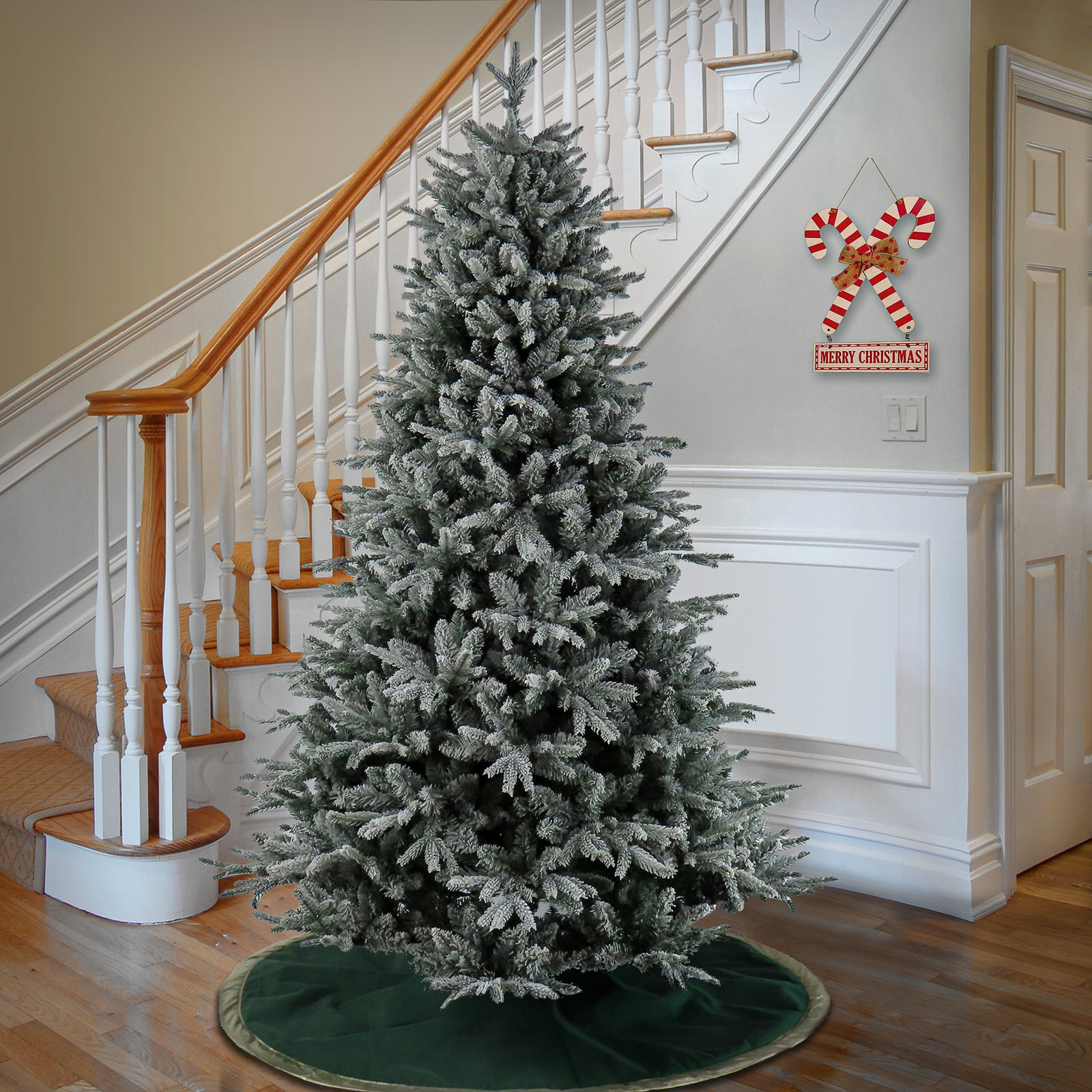 Frosted Fir Christmas Tree, 6.5' H