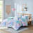Premium Polyester Bedding Sets, King Cal King Watercolor Style For Home