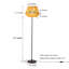 Lampe sur pied en corde en forme de diamant fabriquée à la main avec base en métal noir, style moderne bohème, compatible E26 à DEL