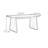 Solid wood oak dining table-107393889