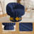 Upholstered Swivel Accent Chair Barrel Chair With Pillow(Set of 3)-531860854
