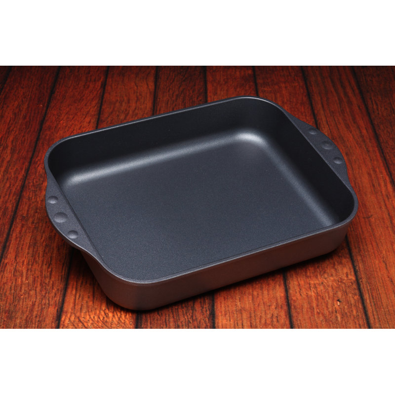Non-Stick Aluminum Roasting Pan with Lid, 12.5" H x 10" W x 2.36" D