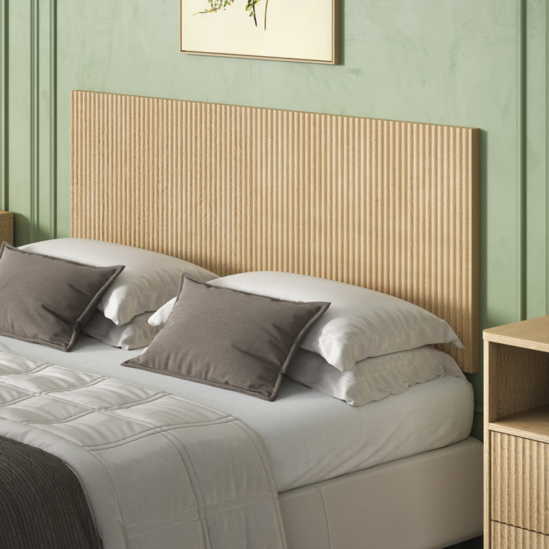 Couvre-tête ondulé en bois 60,8 po Hayes