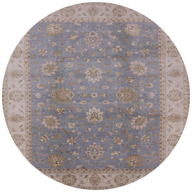 Tapis oriental beige / brun Sazerac, Rond 4 pi
