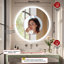Round Lighted Wall Mounted Bathroom Mirror-1137819424