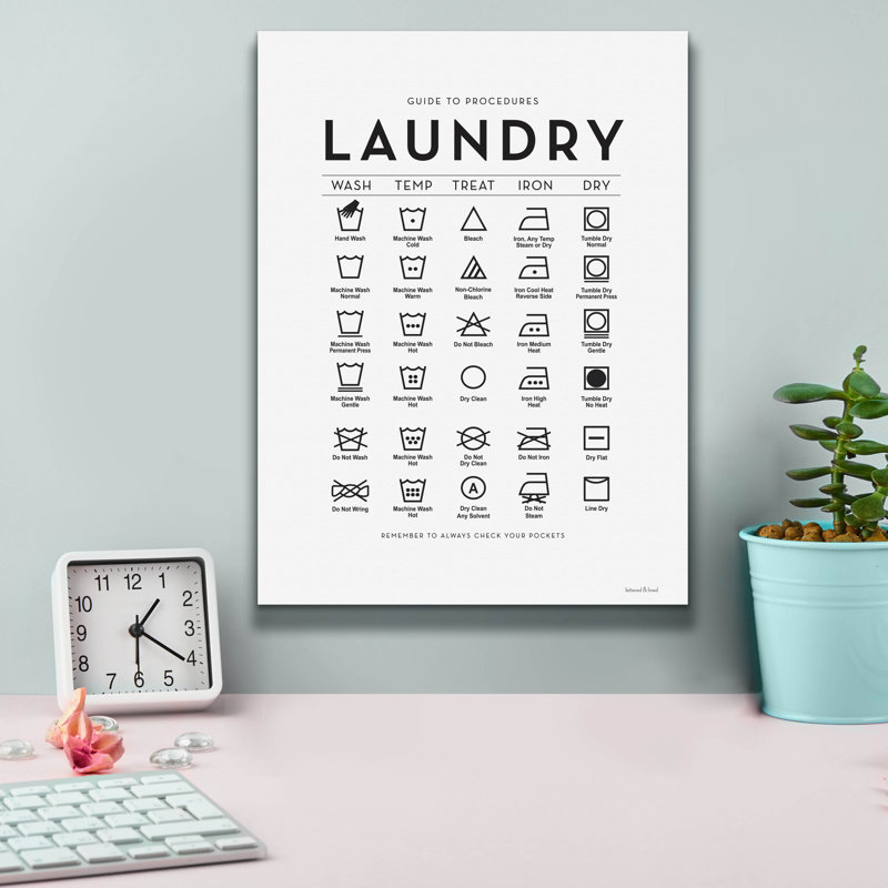 Toile épique Graffiti «Laundry Procures» par lettrage et doublure, 12 po x 16 po