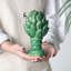 Petit accent artichaut en forme de fleur d'Helsa, vert