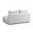 Chiemi Cheryll Textured Fabric Modular Loveseat-74233680
