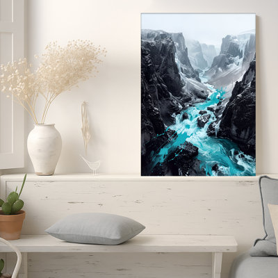 Art sur toile, "Dark Rocky Canyon"