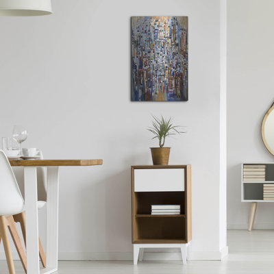 Art mural en métal Brayden Studio «Abstract Life» par Ekaterina Ermilkina