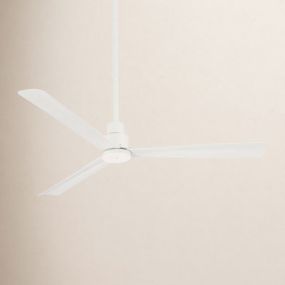 52" Simple 3 - Blade Outdoor Standard Ceiling Fan with Remote Control