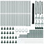 Vidaxl Hexagon Fence Steel-114622309-114622310