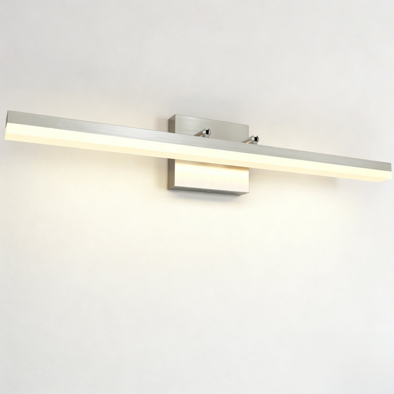 23.6" Dimmable Brushed Nickel LED Bathroom Vanity Light Fixture 2500K/3000K/3500K/4000K/5300K CCT Adjustable, 16