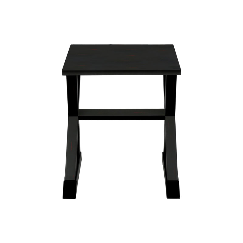 Table d'appoint, bout, table d'appoint, carré, table de chevet, chambre à coucher, lampe, placage noir, transitionnel, Noir