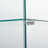Two-Door Glass Display Cabinet 3 Shelves With Door, Glass Display Case, Floor Standing Curio Bookshelf-1100149814