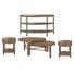 Clarksville Nesting Cocktail Table With 2 End Table And Demilune Sofa Table