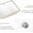 Undermount White Ceramic Rectangular Bathroom Sink, Acid , , 19.75 In Depth, 7.51 Height Milk Vessel Non - Yellowing, Smooth Finish, 16.09 Width, 19.43 Lb Weight