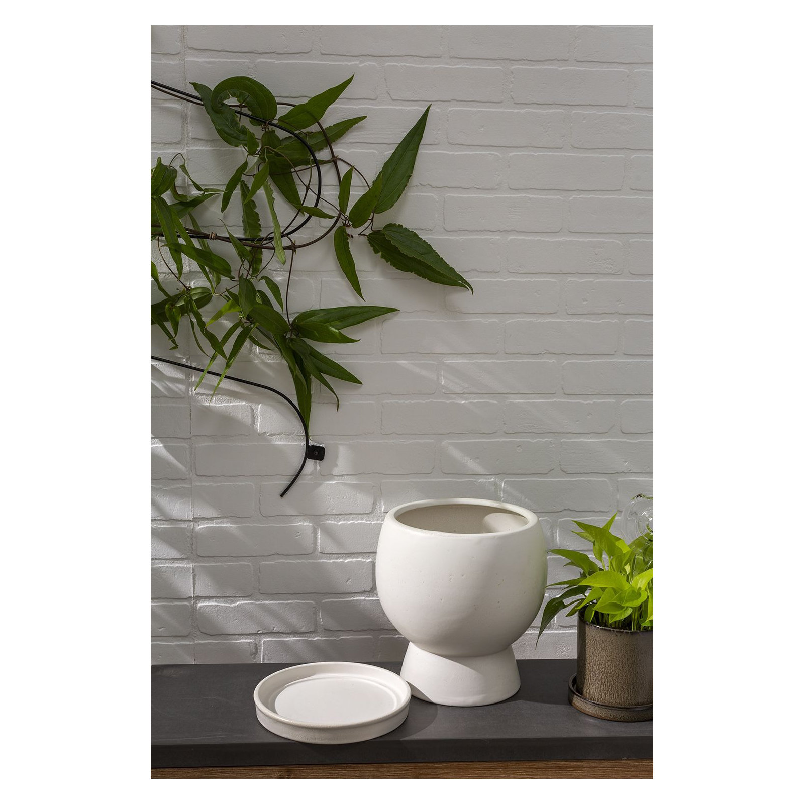 Goodlow Handmade Ceramic Pot Planter, 10.25" H x 9" W x 8.75" D