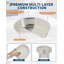Ensemble de 2 chauffe-plats ronds 5 pte - Couvercles transparents, cadre en acier inoxydable, revêtement blanc pour les fêtes, les mariages et la restauration