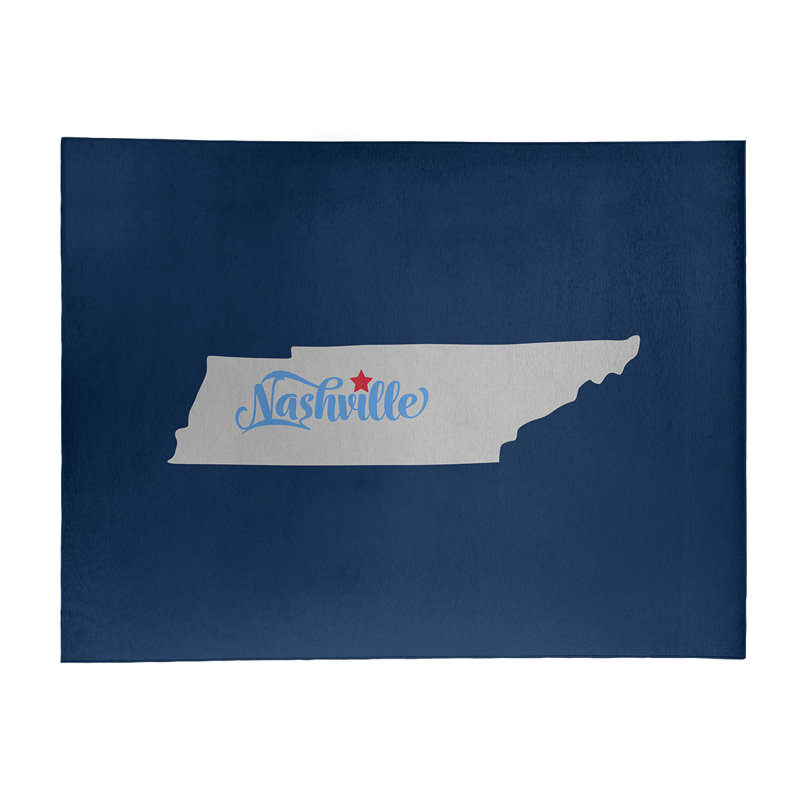 Tapis de l’de la nashville sports, Rectangle 8 pi x 10 pi