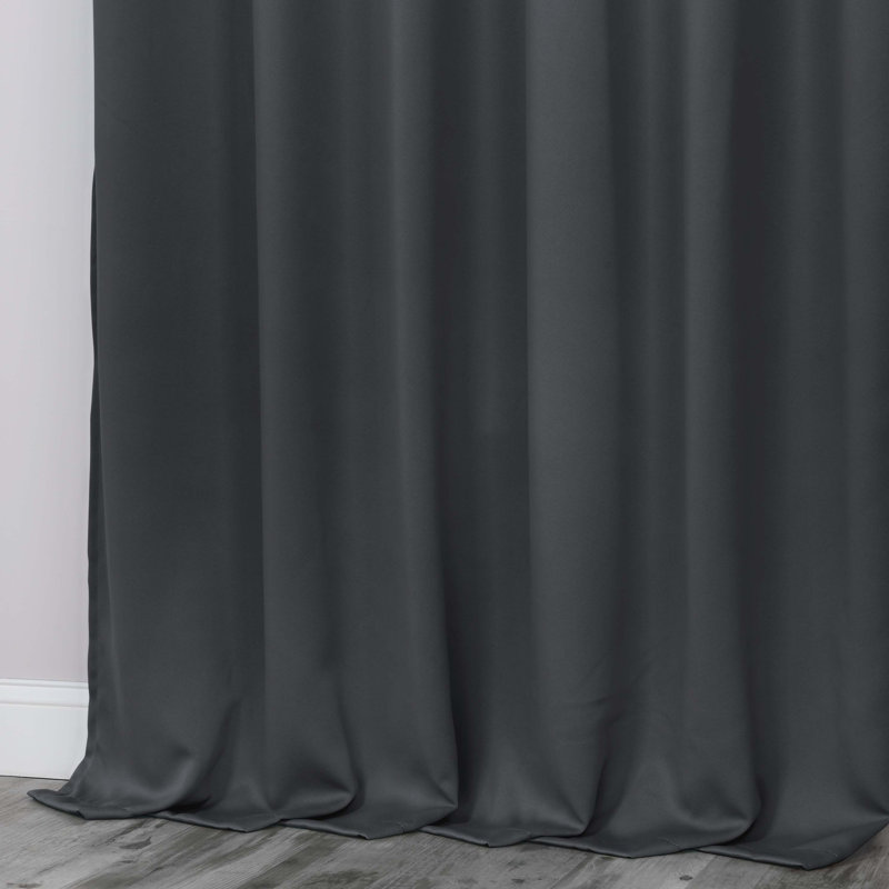 Paire de rideaux obscurcissant avec œillets Millendon, Gris, Œillets l 70 po x L 108 po