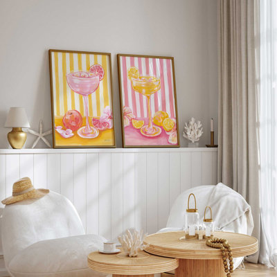 «Pink Drink Energy», ensemble de 2 impressions