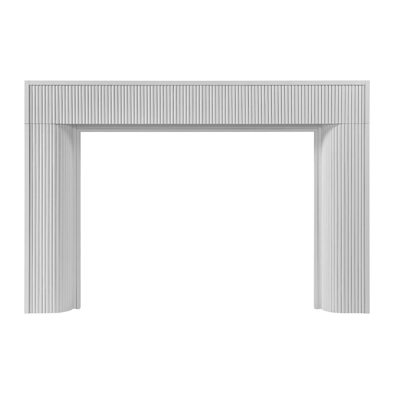 Hazel Wood Fireplace Mantel Surround, White Paint, 72"