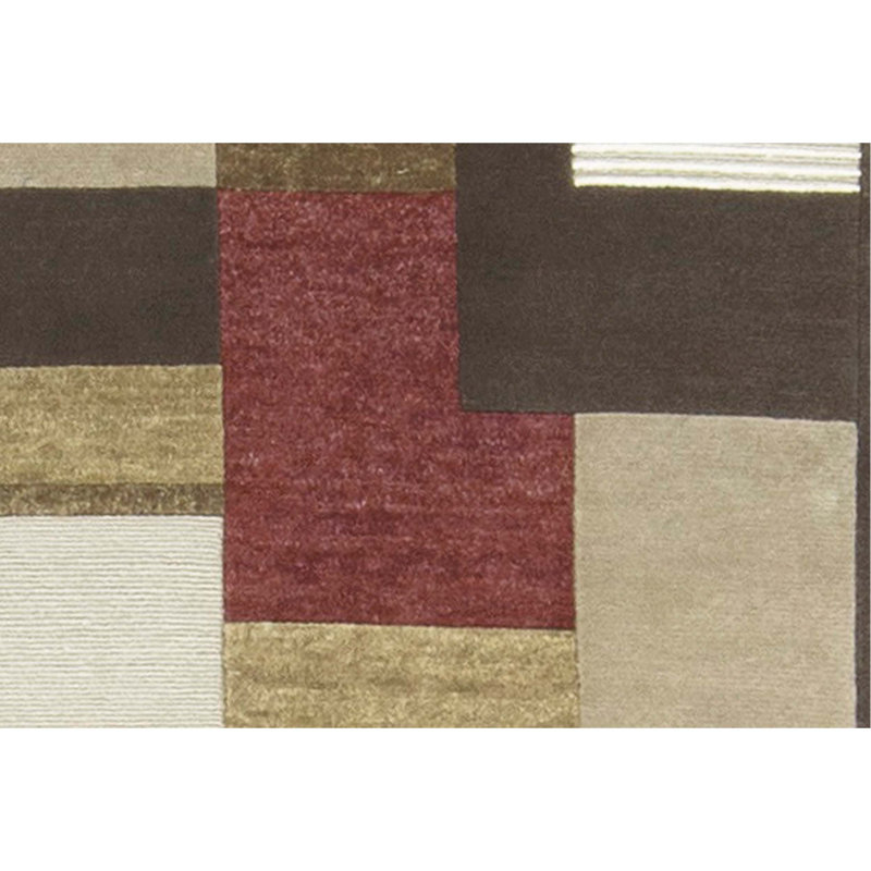 Area Rug in Beige/Rust