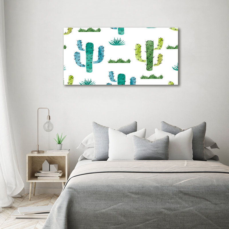 Cacti - Wrapped Canvas Print, Canvas, 70cm H x 140cm W