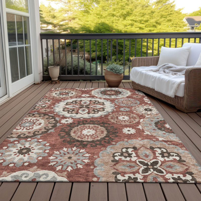  Tapis d'entrée / extérieur antidérapant Ferrand, Rectangle 5 pi x 7 pi 6 po