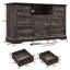 Commode pour chambre à coucher avec 8 tiroirs, commodes de chambre en bois avec lumière DEL et station de charge-1488896518