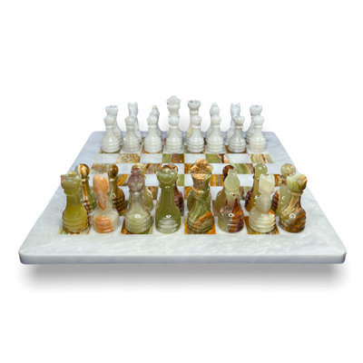 Onyx Marble Chess Set by Marble Cultures