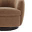 Fauteuil demi-tonneau pivotant rembourré Marcy-1452363272