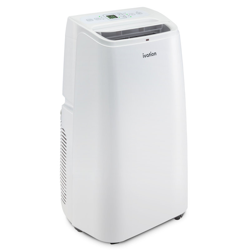 Climatiseur portatif 12 000 BTU Ivation - Unité de climatisation et déshumidificateur puissants avec télécommande, vitesse de ventilateur réglable, ensemble de fenêtre, affichage à DEL numérique et plusieurs modes de fonctionnement