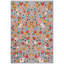 Sefika Hand Knotted Wool/Cotton Floral Rug in Pink/Grey-1529923510