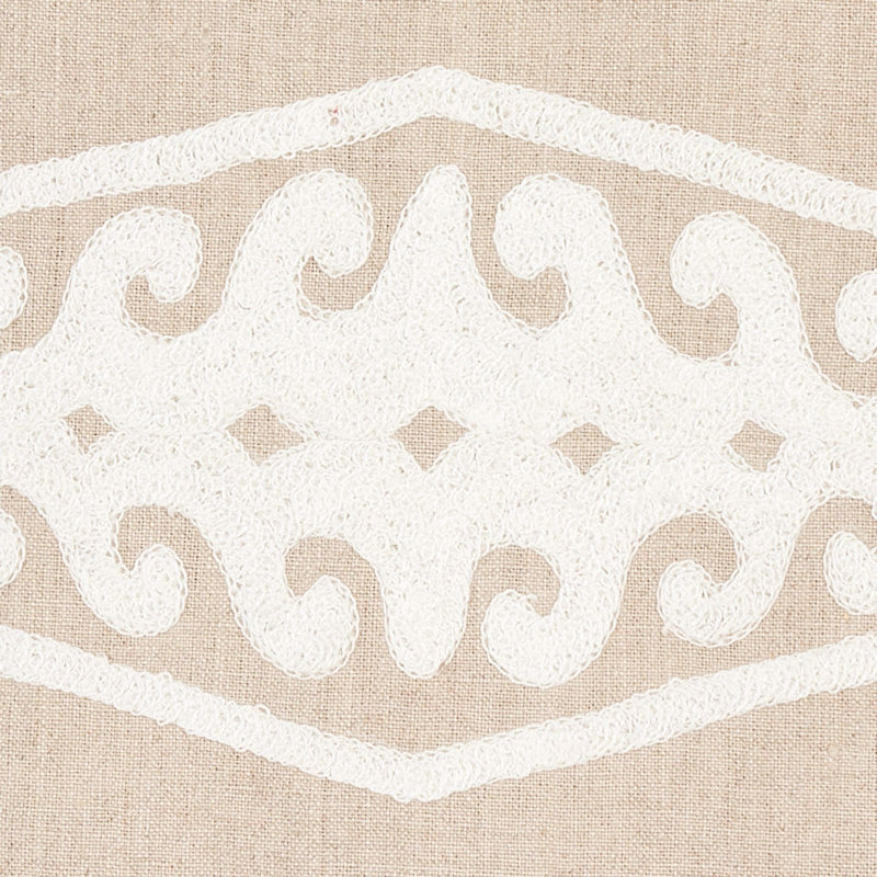Tissu de broderie Seema, Ivoire