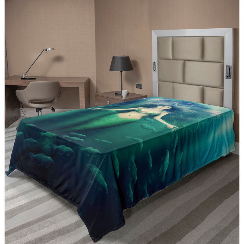 Drap plat Ambesonne Mermaid, Simple