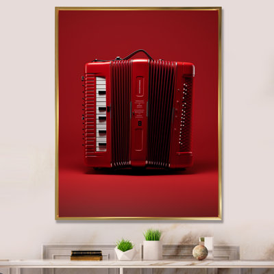 " Music Accordions Accord Classic Red "