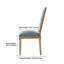 Ensemble de 2 chaises de salle à manger rembourrées avec pieds en bois d'hévéa-1419796405-1419796401