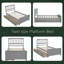 Lit plateforme simple avec deux tiroirs-1059024755