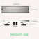 12 Inch Linear Shower Drain With Tile-In Pattern Grate