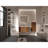 Stylish Striped Walnut Bathroom Floating Side Cabinet For Small Spaces, Wall-Mounted Storage Solution.