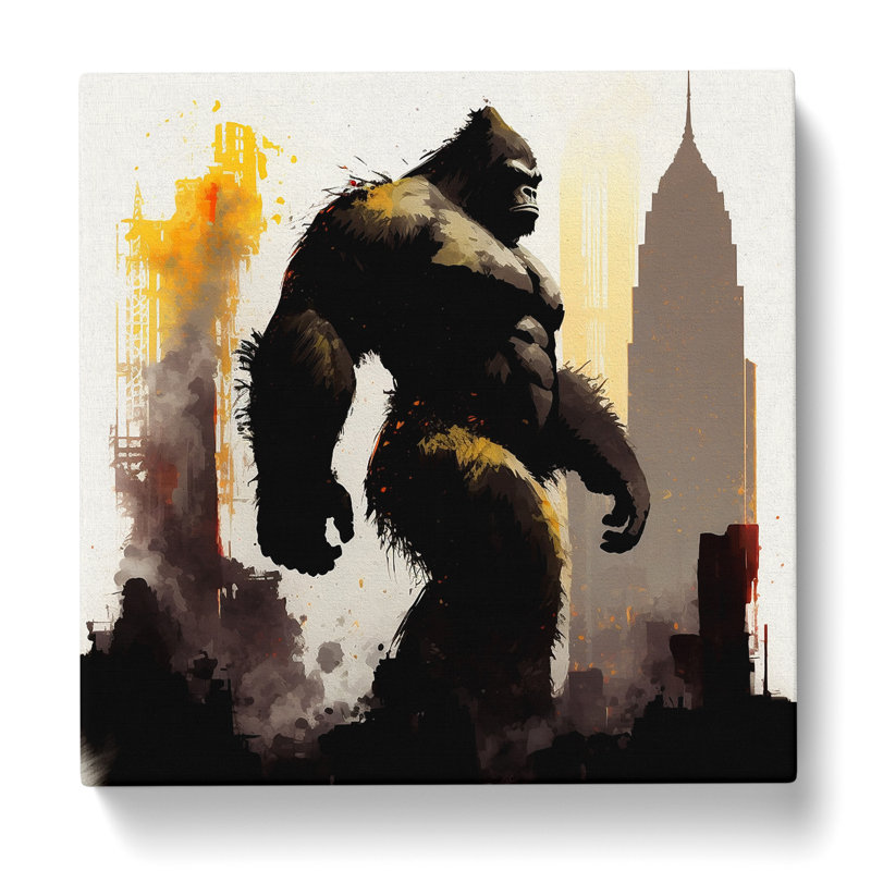 King Kong Gestural Art No.1 - Print, 35cm H x 35cm W x 3cm D