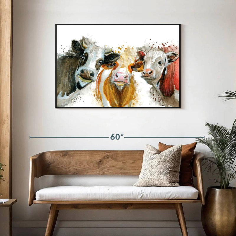 Livestock Cows Splash, 29" H x 43" W