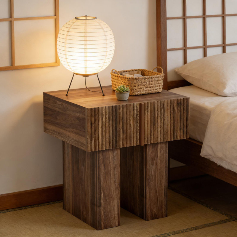 Bedside Table,Storage Nightstand