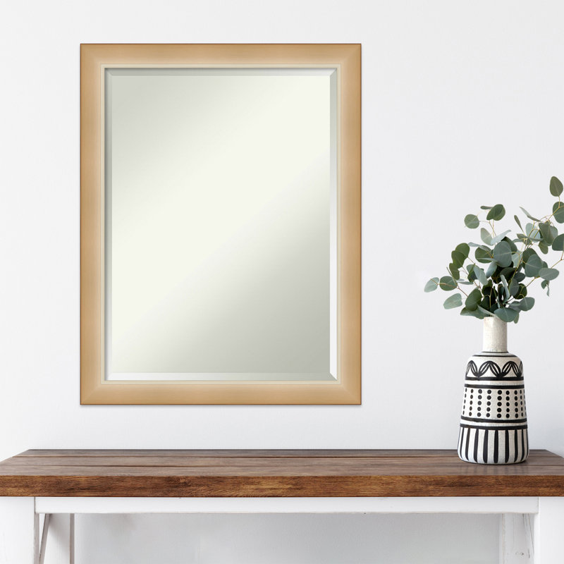 Wall Mirror, 27" x 21", Gold
