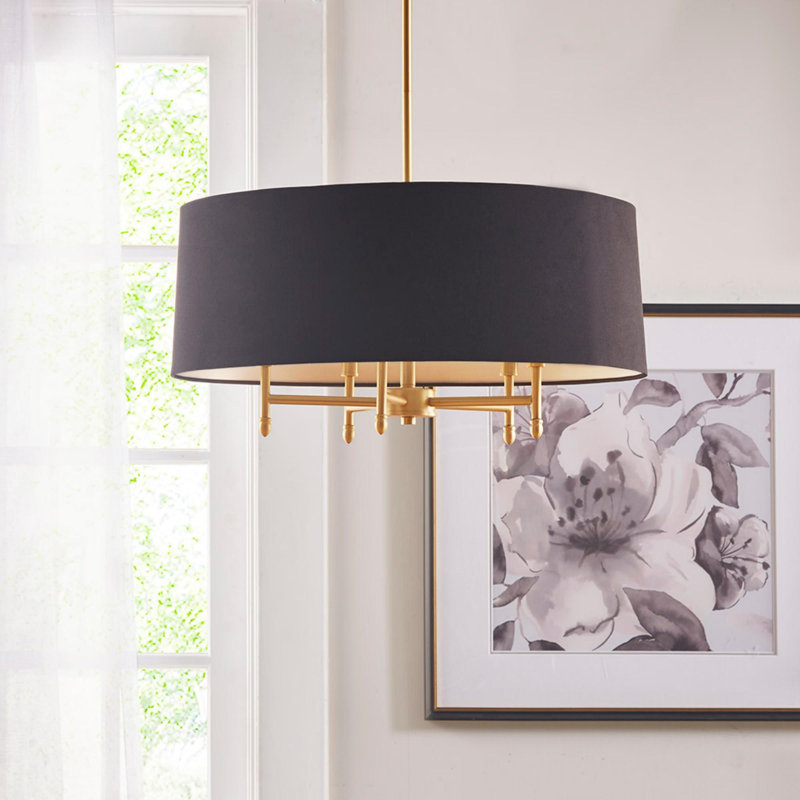Lustre tambour clair, Argent argent