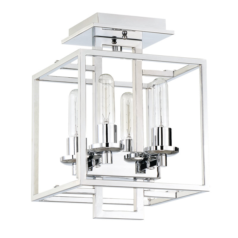 Mcnemar Semi Flush Mount, Chrome