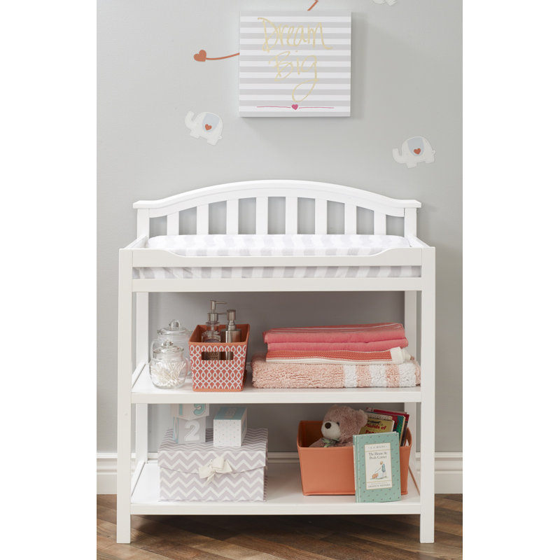 Berkley Changing Table with Pad, White