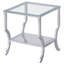 Ensemble de table basse et de table de bout 3 pièces Sayler Chrome-122511767